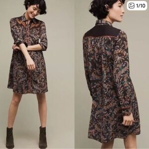 HOLDING HORSES Multicolor Paisley Long Sleeve Dress